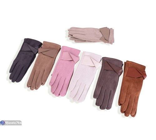 Рукавички жіночі на весну/осінь (12 шт. р.сетка 6,5-8,5) мікс  "RUBIBAS"