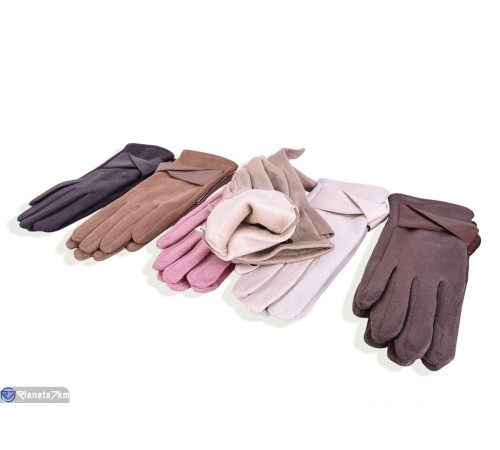 Рукавички жіночі на весну/осінь (12 шт. р.сетка 6,5-8,5) мікс  "RUBIBAS"