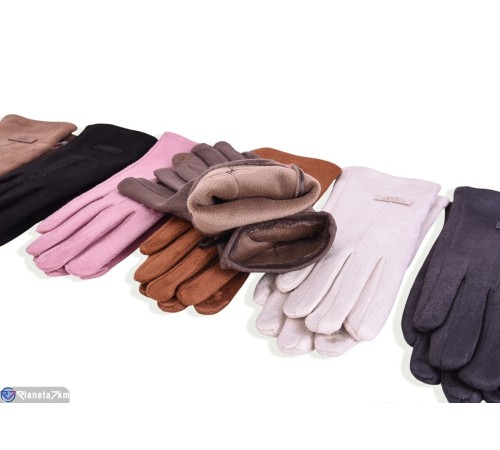 Рукавички жіночі на весну/осінь (12 шт. р.сетка 6,5-8,5) мікс  "RUBIBAS"