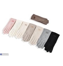 Рукавички жіночі на весну/осінь (12 шт. р.сетка 6,5-8,5) мікс  "RUBIBAS"