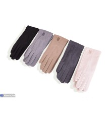 Рукавички жіночі на зиму (12 шт. р.сетка 6,5-8,5) мікс  "RUBIBAS"