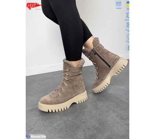 Черевики жіночі на зиму (6 пар р.36-40) коричневий  "ARTO"