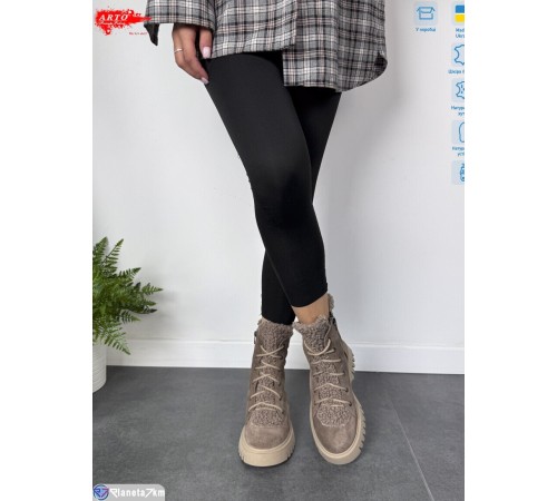 Черевики жіночі на зиму (6 пар р.36-40) коричневий  "ARTO"