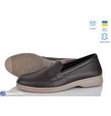 Туфлі жіночі на весну/осінь (6 пар р.36-40) коричневий  "Linda"