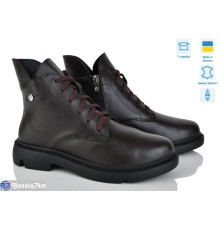 Черевики жіночі на зиму (6 пар р.37-40) коричневий  "Linda"