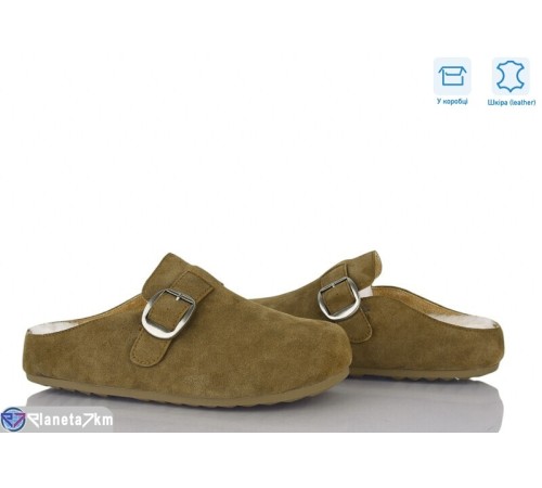 Жіночі сабо на весну/осінь (6 пар р.37-40) хакі  "Janna"