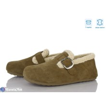 Туфлі жіночі на весну/осінь (6 пар р.37-40) хакі  "Janna"