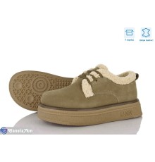 Туфлі жіночі на зиму (6 пар р.37-40) хакі  "Janna"