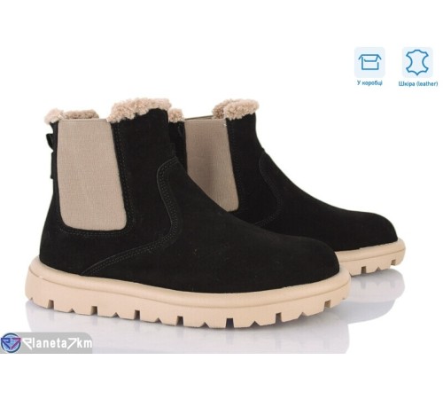 Черевики жіночі на зиму (6 пар р.37-40) чорний  "Janna"