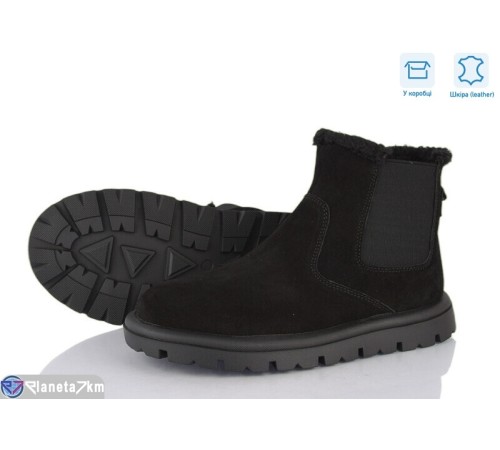 Черевики жіночі на зиму (6 пар р.37-40) чорний  "Janna"