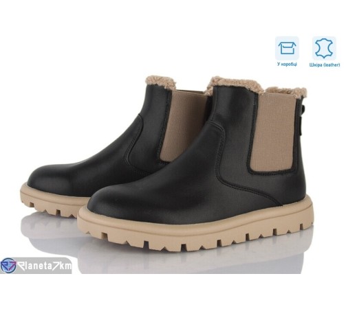 Черевики жіночі на зиму (6 пар р.37-40) чорний  "Janna"