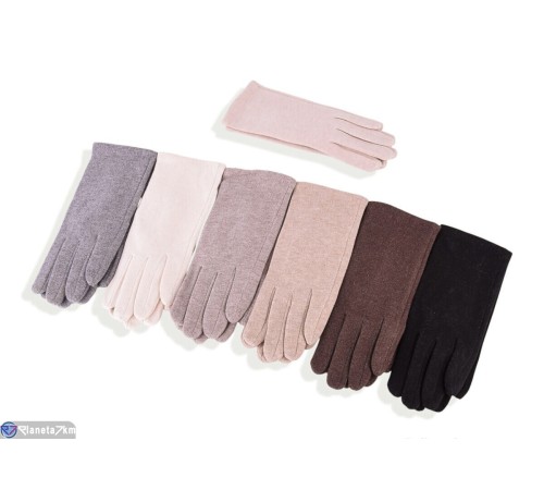 Рукавички жіночі на весну/осінь (12 шт. р.сетка 6,5-8,5) мікс  "RUBIBAS"