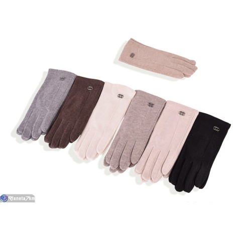 Рукавички жіночі на весну/осінь (12 шт. р.сетка 6,5-8,5) мікс  "RUBIBAS"