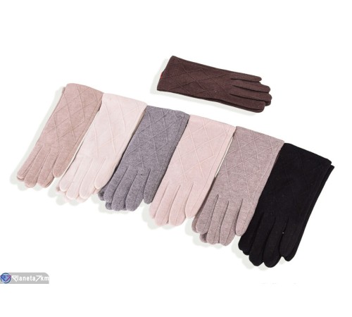 Рукавички жіночі на весну/осінь (12 шт. р.сетка 6,5-8,5) мікс  "RUBIBAS"