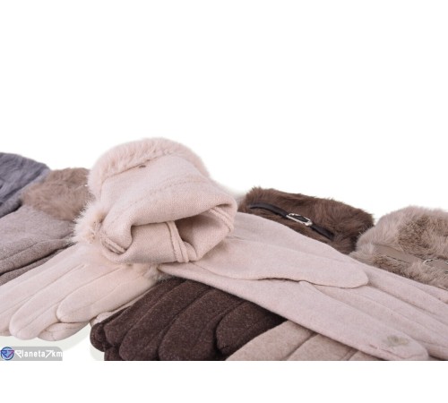 Рукавички жіночі на весну/осінь (12 шт. р.сетка 6,5-8,5) мікс  "RUBIBAS"