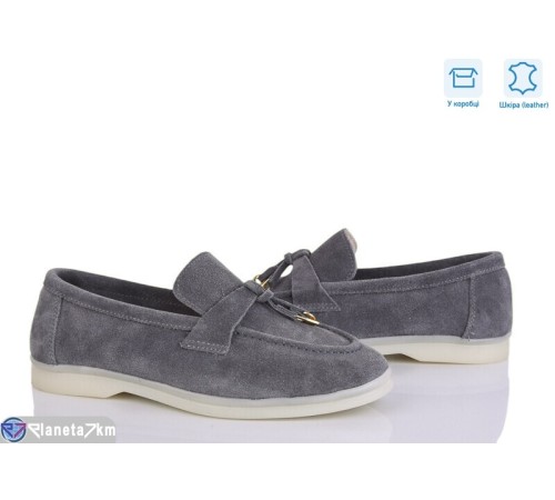 Туфлі жіночі на весну/осінь (8 пар р.36-40) сірий  "LISA"