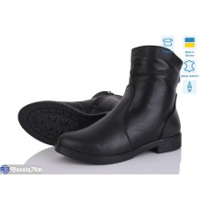 Черевики жіночі на зиму (6 пар р.37-42) чорний  "LISA"