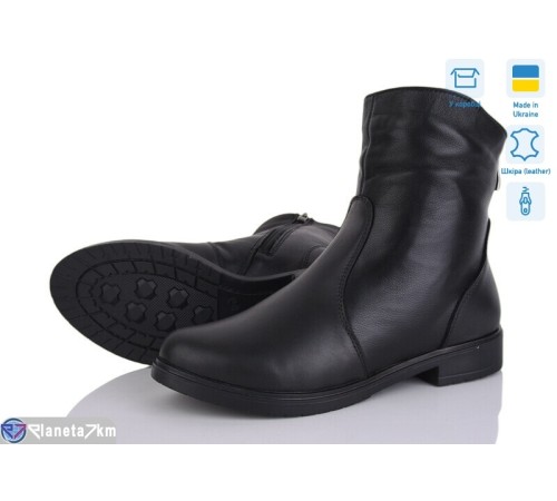 Черевики жіночі на зиму (6 пар р.37-42) чорний  "LISA"