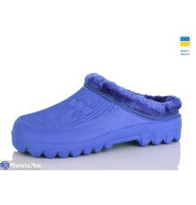 Жіночі сабо на зиму (6 пар р.37-41) синій  "SALIN"