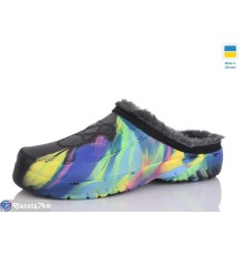 Жіночі сабо на зиму (6 пар р.37-41) чорний  "SALIN"