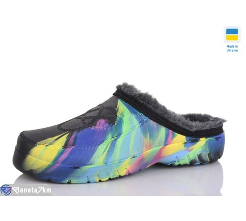 Жіночі сабо на зиму (6 пар р.37-41) чорний  "SALIN"