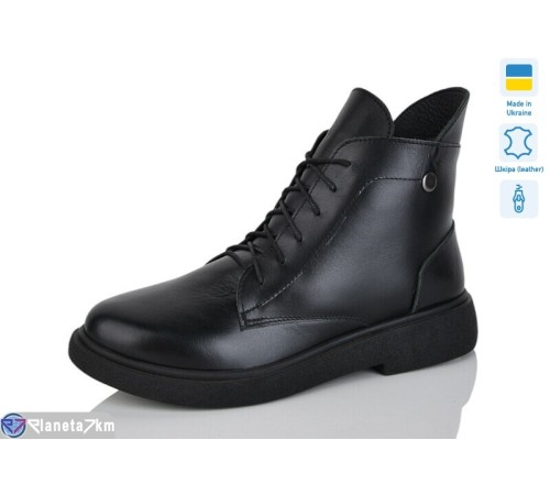 Черевики жіночі на зиму (6 пар р.37-41) чорний  "LIKA"