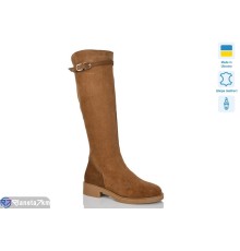 Чоботи жіночі на весну/осінь (6 пар р.37-41) коричневий  "LIKA"