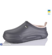 Жіночі сабо на зиму (8 пар р.37-41) сірий  "Korka"