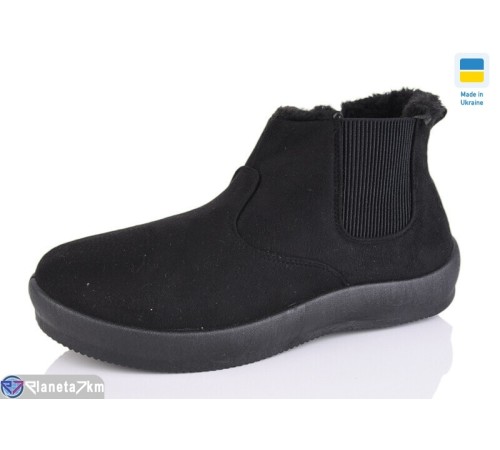 Черевики жіночі на зиму (8 пар р.37-41) чорний  "Korka"