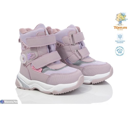 Дутики дитячі на зиму (8 пар р.22-27) фіолетовий  "Normashoes" Дутики дитячі на зиму (8 пар р.22-27) фіолетовий  "Normashoes"