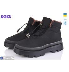 Черевики жіночі на зиму (6 пар р.37-41) чорний  "Roks"