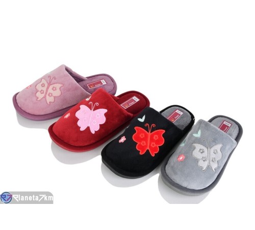 Тапки жіночі на зиму (12 пар р.36-41) мікс  "LUCKY"