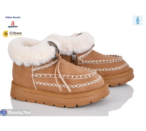 Черевики дитячі на зиму (8 пар р.28-32) camel  "BELIES-D"