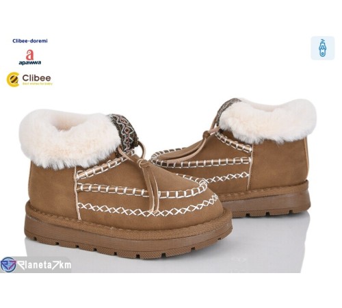 Черевики дитячі на зиму (8 пар р.28-32) коричневий  "BELIES-D"