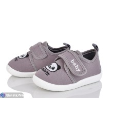 Тапки дитячі на весну/осінь (6 пар р.16-21) сірий  "Gama"