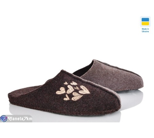 Тапки жіночі на весну/осінь (6 пар р.36-40) коричневий  "INPIRE"