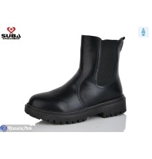 Черевики жіночі на весну/осінь (8 пар р.37-42) чорний  "SUBA"