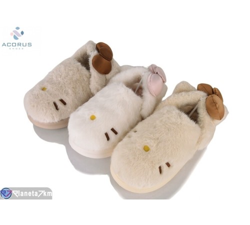 Тапки жіночі на зиму (10 пар р.36-41) мікс  "Acorus"