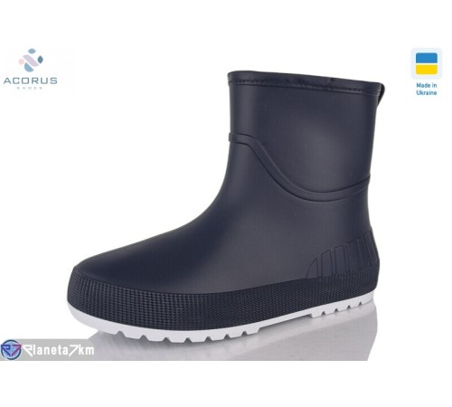 Жіноче гумове взуття на весну/осінь (5 пар р.37-41) синій  "Acorus" Жіноче гумове взуття на весну/осінь (5 пар р.37-41) синій  "Acorus"