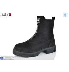 Черевики жіночі на зиму (6 пар р.36-41) чорний  "Aba"