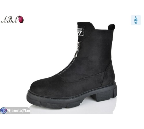 Черевики жіночі на зиму (6 пар р.36-41) чорний  "Aba"