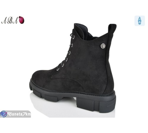 Черевики жіночі на зиму (6 пар р.36-41) чорний  "Aba"