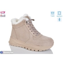 Черевики жіночі на зиму (8 пар р.36-41) бежевий  "Gukkcr"