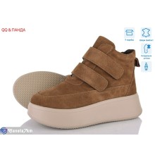 Черевики жіночі на зиму (8 пар р.36-41) коричневий  "QQ&Панда"