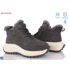 Черевики жіночі на зиму (8 пар р.36-41) сірий  "QQ&Панда"
