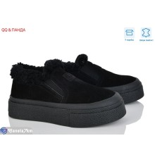 Сліпони жіночі на зиму (8 пар р.36-41) чорний  "QQ&Панда"