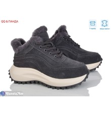 Кросівки жіночі на зиму (8 пар р.36-41) сірий  "QQ&Панда"