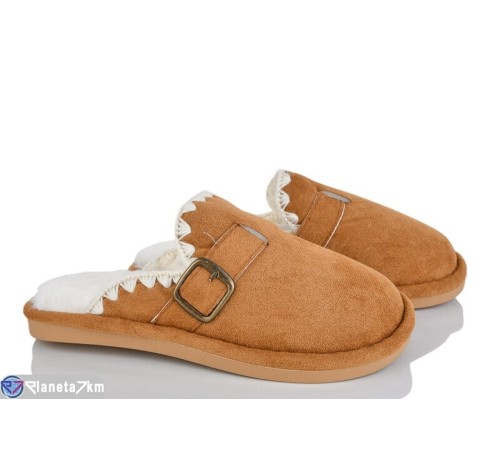 Тапки жіночі на зиму (12 пар р.36-41) camel  "Fudian" Тапки жіночі на зиму (12 пар р.36-41) camel  "Fudian"