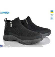 Дутики чоловічі на зиму (6 пар р.41-45) чорний  "LEOBAZA"