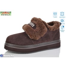 Черевики жіночі на зиму (8 пар р.36-41) коричневий  "HENGJI-ELENA"